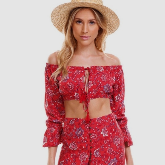 MINKPINK Tops - MINKPINK Boho Crop Top - Like New